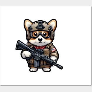 Tactical Corgi Posters and Art